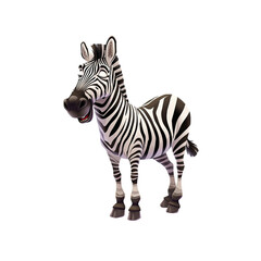 Fototapeta premium Happy Zebra Cartoon, Cartoon Illustration