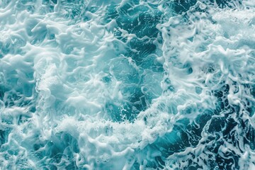 Fototapeta premium Crisp Blue Soap Suds and Bubbles Texture Background