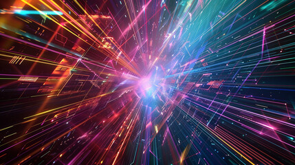 Naklejka premium abstract background with lights