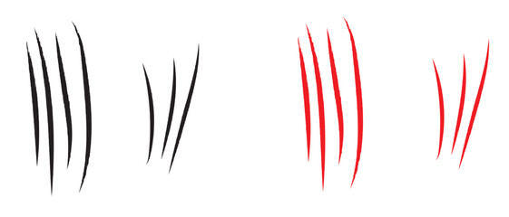animal Claw mark icon. animal Claw on white background. vector illustration.