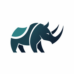A rhinoceros logo icon illustration