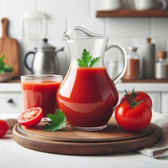 Frischer Tomatensaft