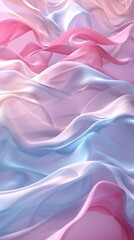 Obraz premium Abstract pink and blue wavy silk fabric texture
