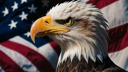 4th of July, American Bald Eagle 