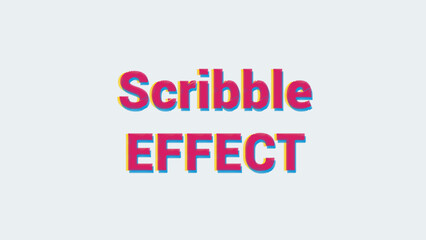 Scribble Effect Text