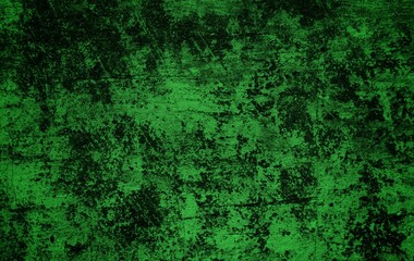 Scraped green background, Green Abstract Background, Green cracked wood background, Green textured paper or concrete wall wide banner background