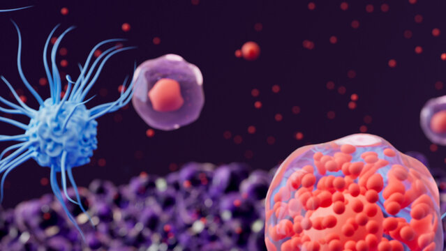 Immune System: Macrophages, Dendritic Cells, and White Blood Cells Defend Against Bacterial Infections and Pathogens