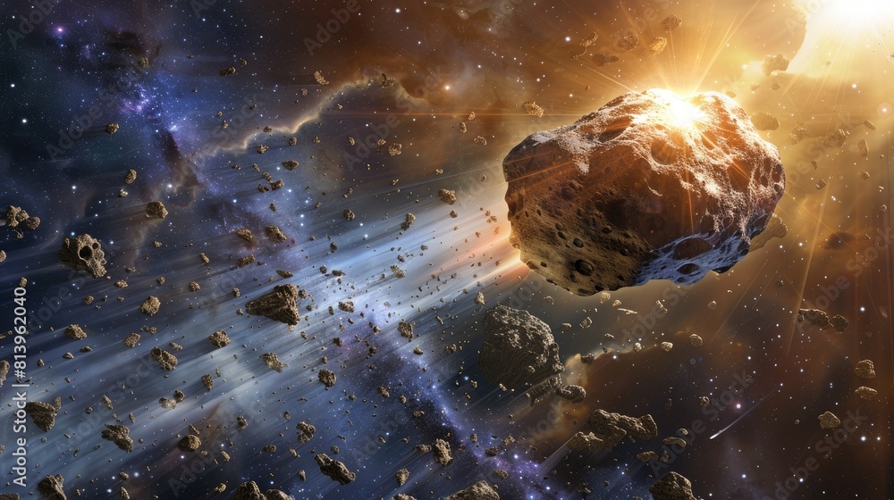 Poster a hazardous asteroid is on a collision course with earth classified as a potentially hazardous objec