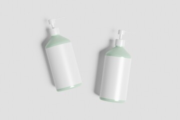 Blank Pump Bottle Mockup