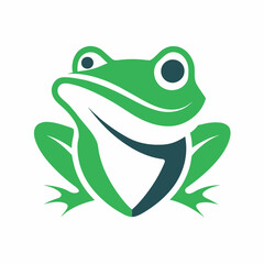 Illustration of a frog's logo icon