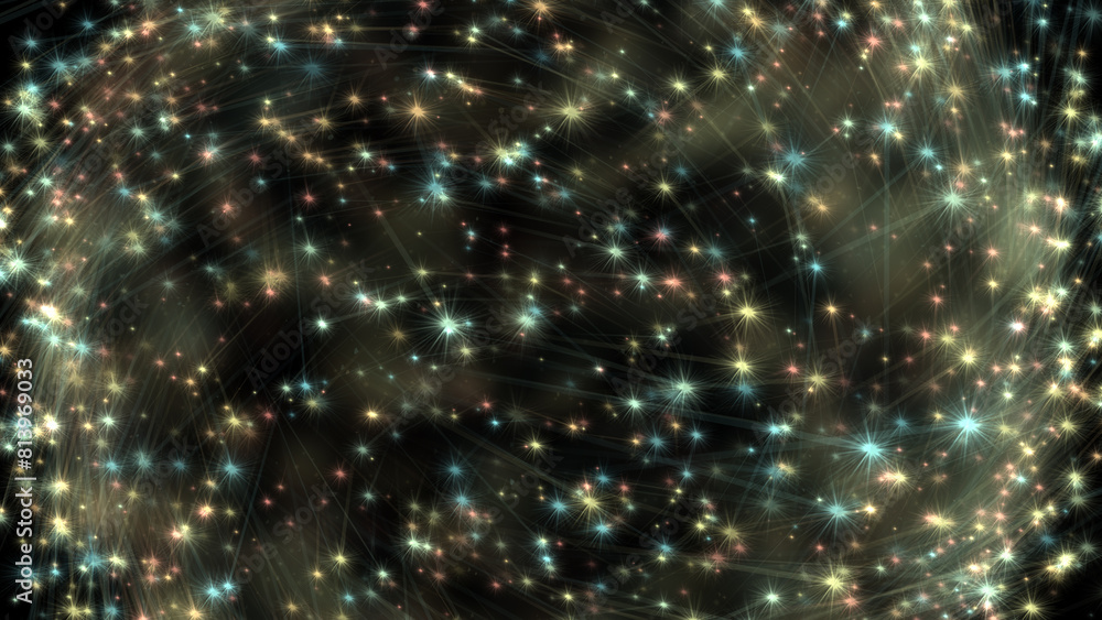 Poster abstract background made of particles of different sizes