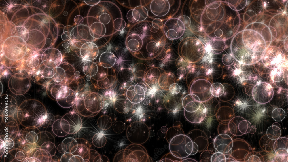 Poster abstract background made of particles of different sizes