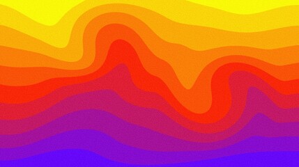 Vibrant wave abstract colorful background with waves, featuring orange, yellow, and rainbow hues Perfect for wallpapers, banners, and artistic concepts