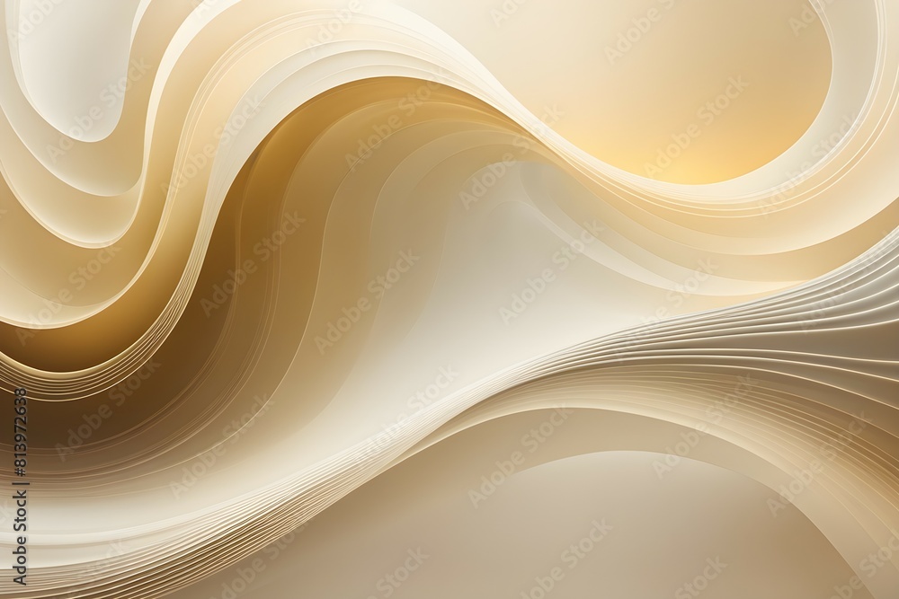 Poster gradient abstract waves curving elegantly across background