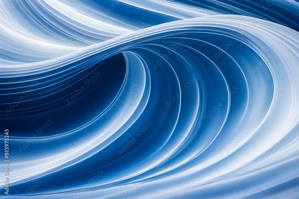Poster gradient abstract waves curving elegantly across background