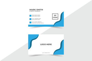 Modern Business Card - Creative and Clean Business Card Template. Luxury business card design template. Elegant dark back background with abstract golden wavy lines shiny. Vector illustration .