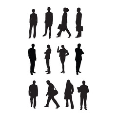 business people silhouettes
