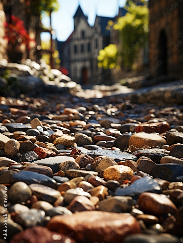 Wall mural street in autumn