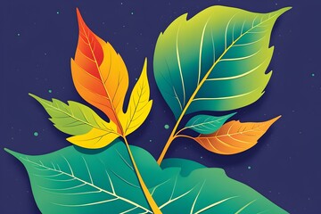 A backdrop of fresh natural foliage forms the frame. The center is empty, suitable for placing text