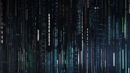 Obraz premium Futuristic data-themed abstract background with a digital art concept