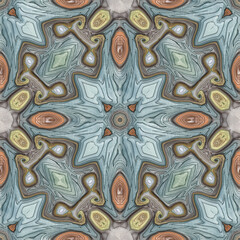 3d effect - abstract kaleidoscopic color gradient pattern