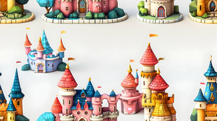 Enchanting Fairy Tale Castle Tiles: Spark Imagination with Magical Stories for Children Spaces