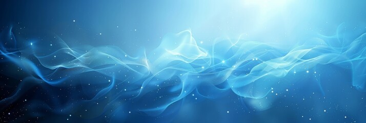 Abstract blue gradient background with space for copy, banner, panorama