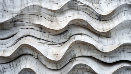 3D rendering of a wooden wave.