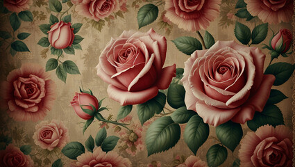 red rose  background
