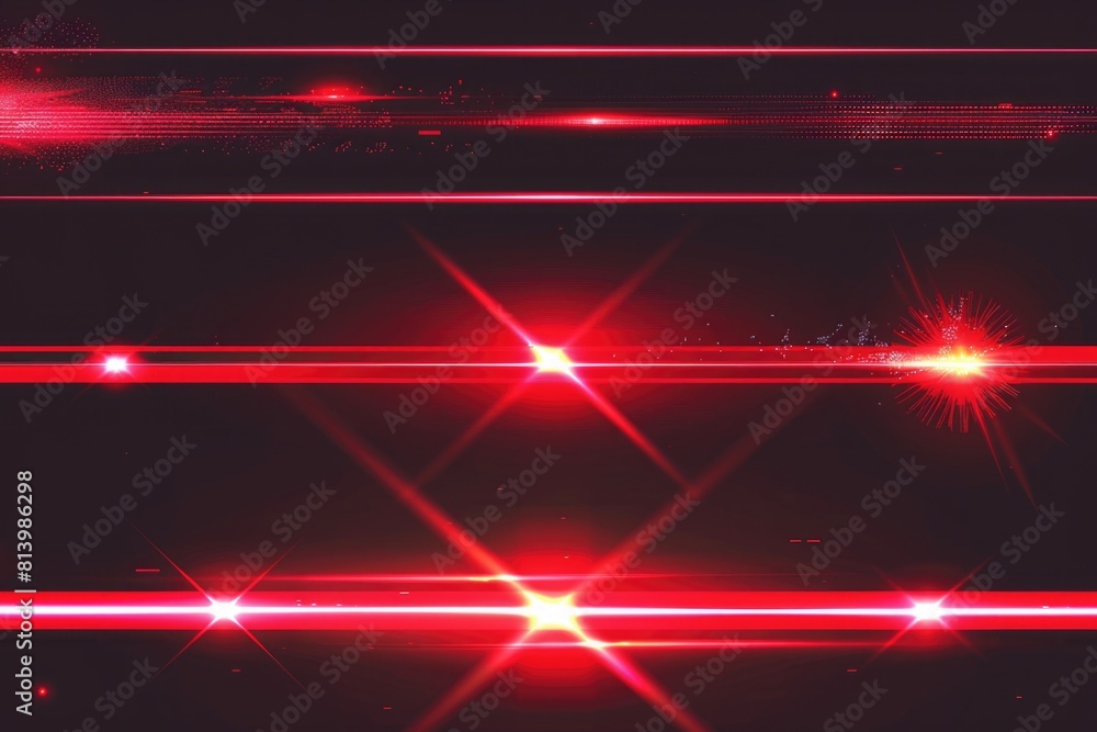 Poster abstract red light effects on a black background. perfect for graphic design projects