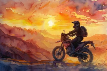A person riding a motorcycle, suitable for various projects