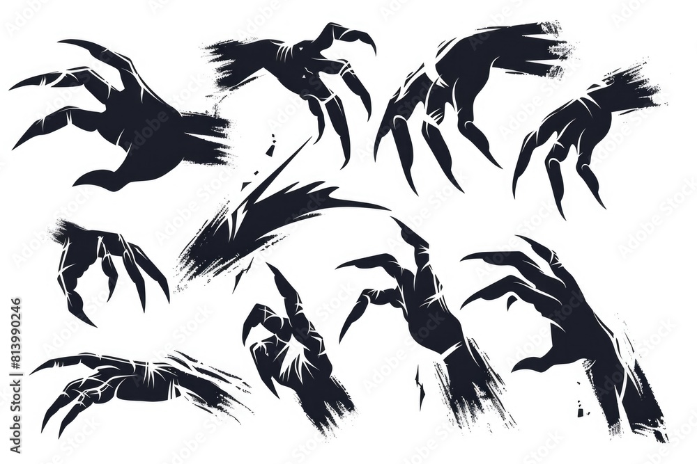 Poster a flock of birds soaring in the air, suitable for various projects