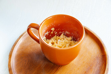 マグカップで作るスクランブルエッグ