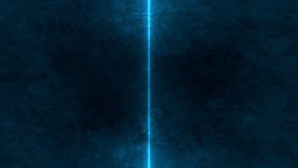 Abstract Electric Blue Light Beam on Dark Textured Background - A Striking Visual Metaphor for...