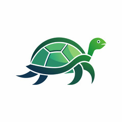 A turtle logo vector-art