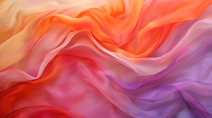 Obraz premium A colorful piece of fabric with a wave pattern