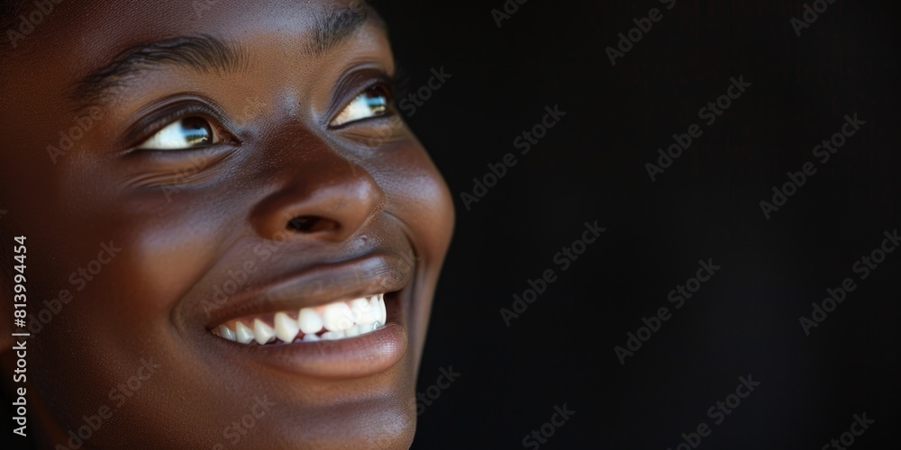 Poster Close up of a person using a cell phone, suitable for technology concepts
