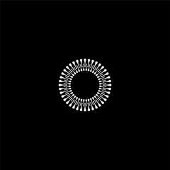 Letter O and liposome logo concept vector icon