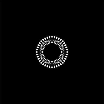 Letter O and liposome logo concept vector icon