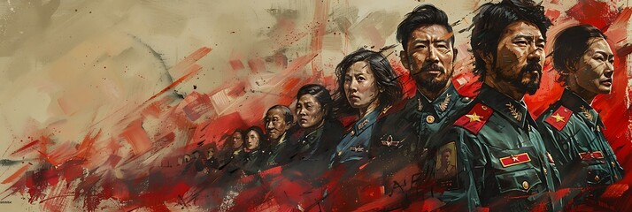Visualize the legacy of the Cultural Revolution in contemporary China with ongoing debates commemorations and efforts to reckon with its historical trauma and lessons.