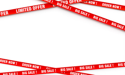 Big sale and limited offer promotion banners