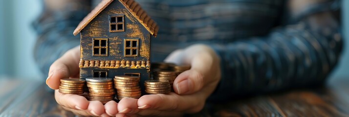 Visualize the process of refinancing a mortgage highlighting considerations such as interest rates closing costs and potential savings or risks for homeowners.