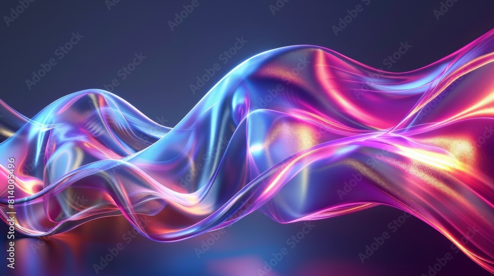 Poster abstract luminous wavy background