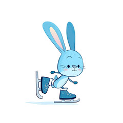 A Comical Illustration Of A Rabbit, Cartoon Illustration