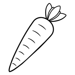 carrot with leaves
