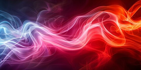 Obraz premium Neon lines bring to life a vibrant impression resembling a living entity. Concept Neon Art, Vibrant Impressions, Living Entity, Bright Colors, Abstract Expressionism