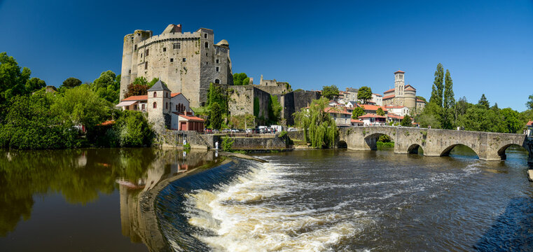 Beautiful landscape of the medieval city of Clisson