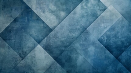 Blue grunge background with a geometric pattern.