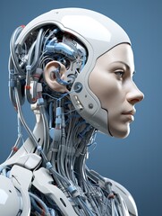 Fototapeta premium 3d rendered illustration of a robot