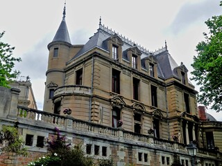 Béziers, May 2024: Visit the magnificent city of Béziers in Occitanie. 
Street photos - View of the colorful houses